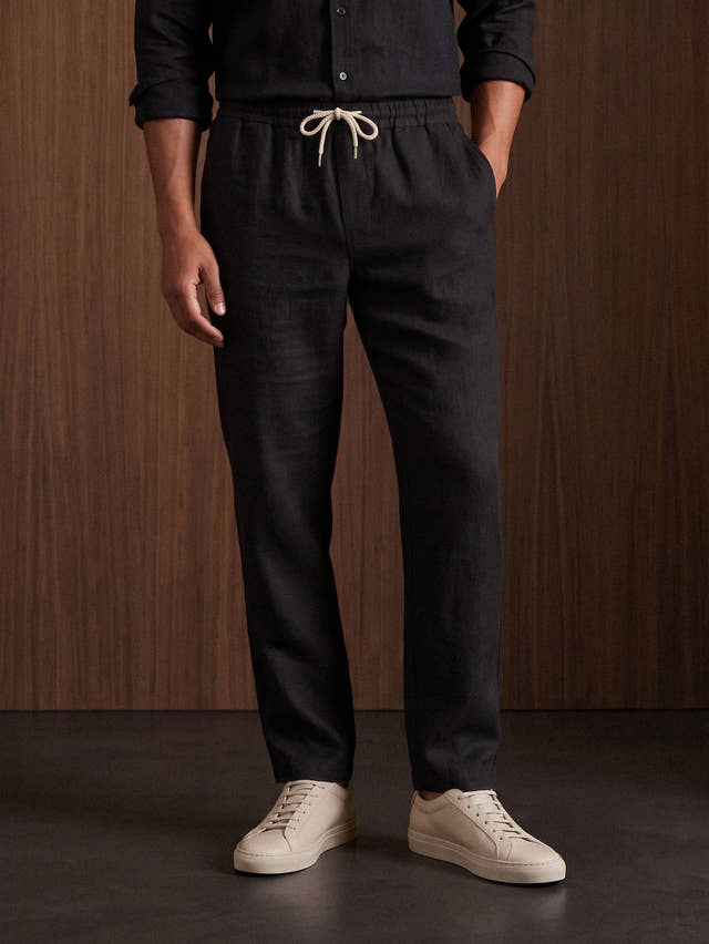 100% European Linen Drawstring Pants