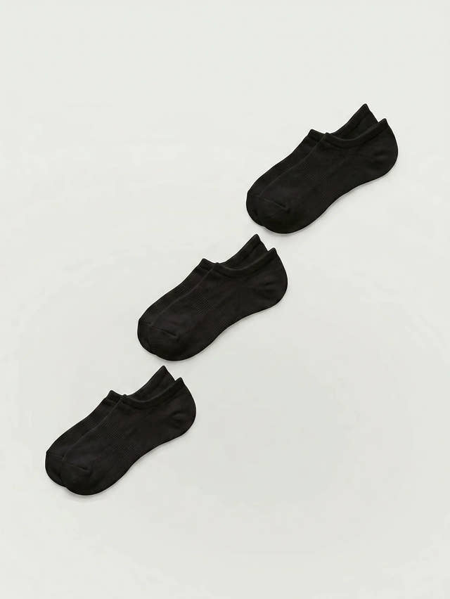 Calcetines invisibles de algodón Supima® - Pack de 3