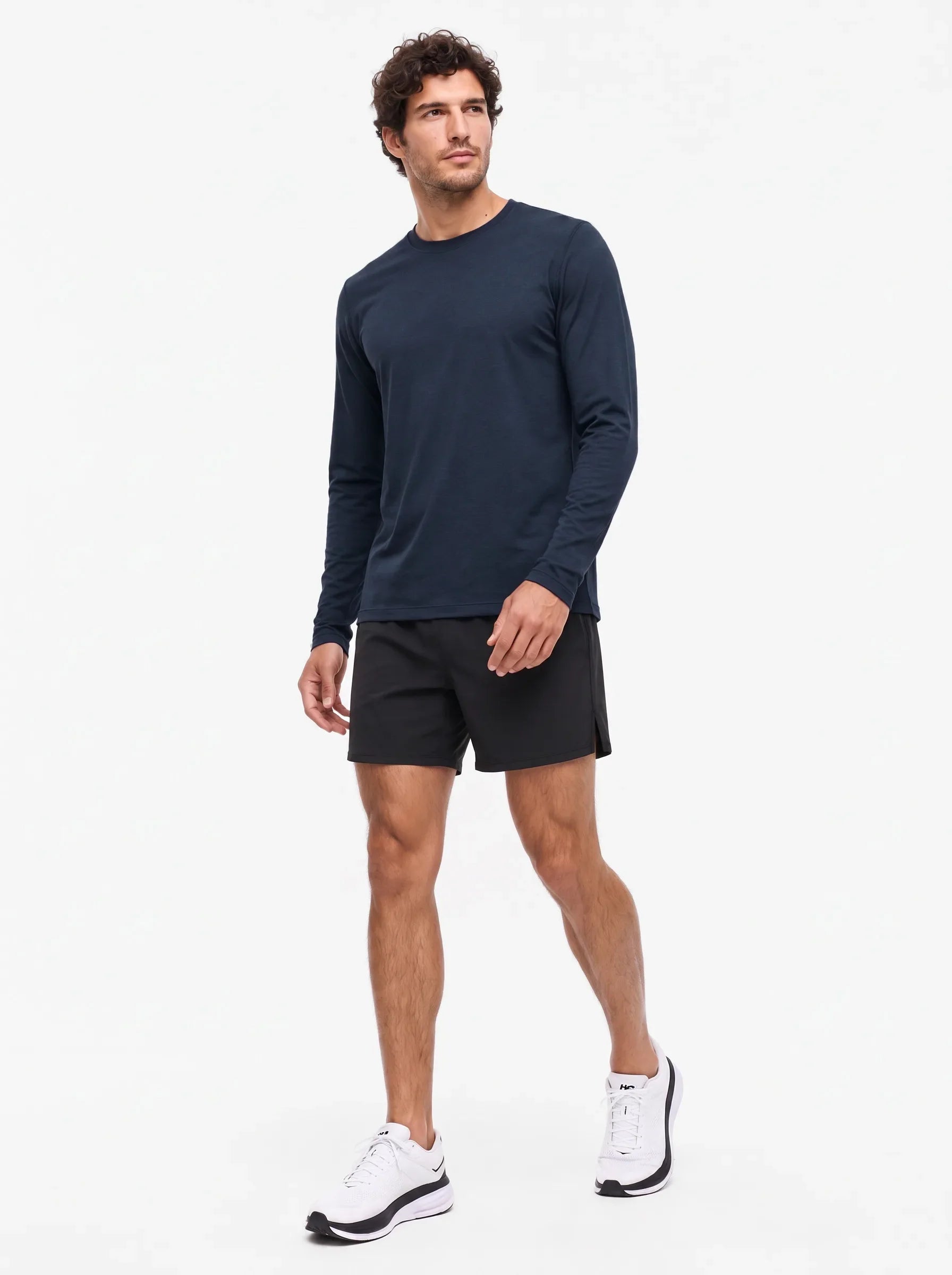 FlowBlend™ Active Langarm-Crew-Shirt — 6-Pack
