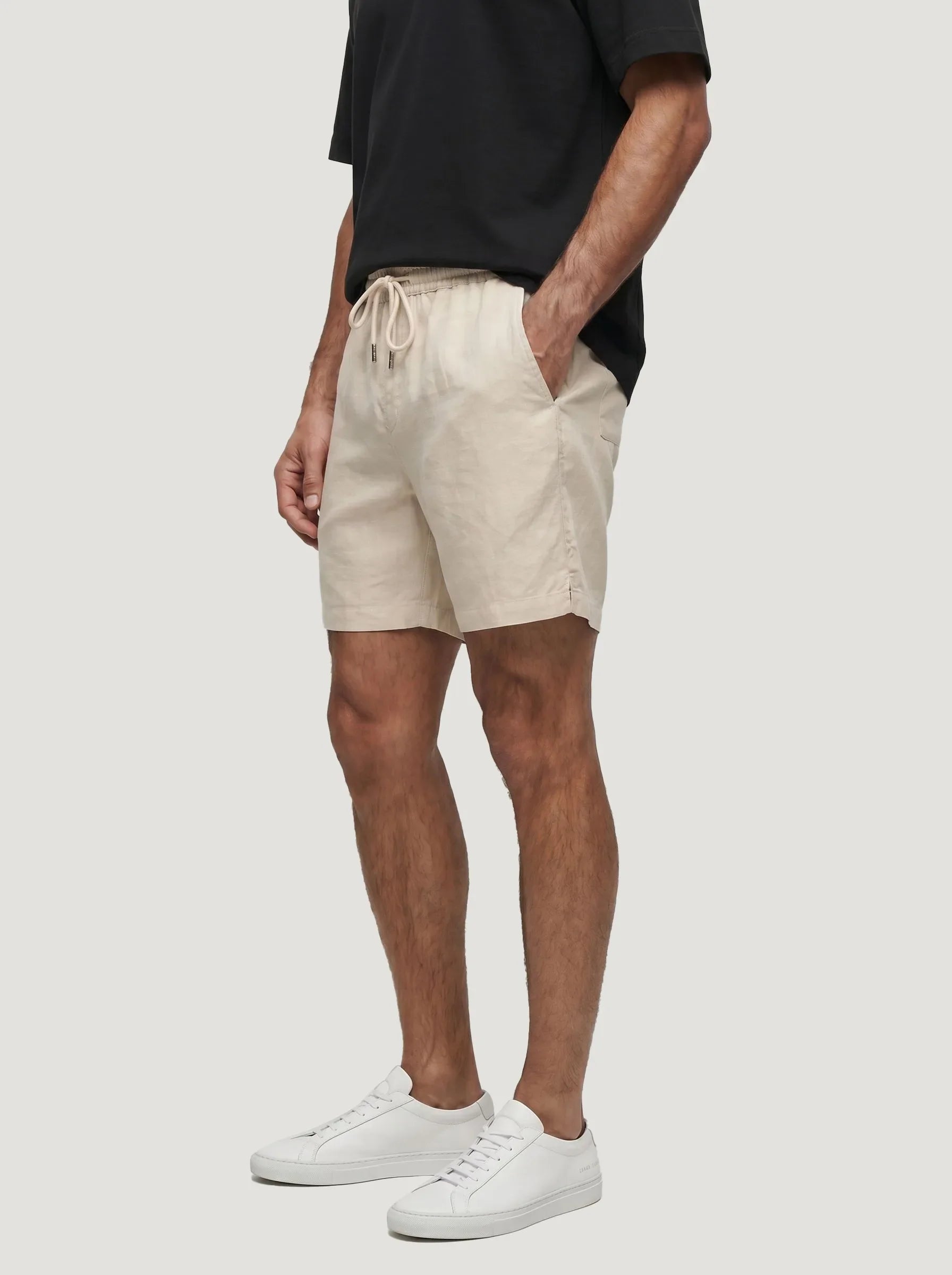 100% European Linen Drawstring Shorts — 2-Pack