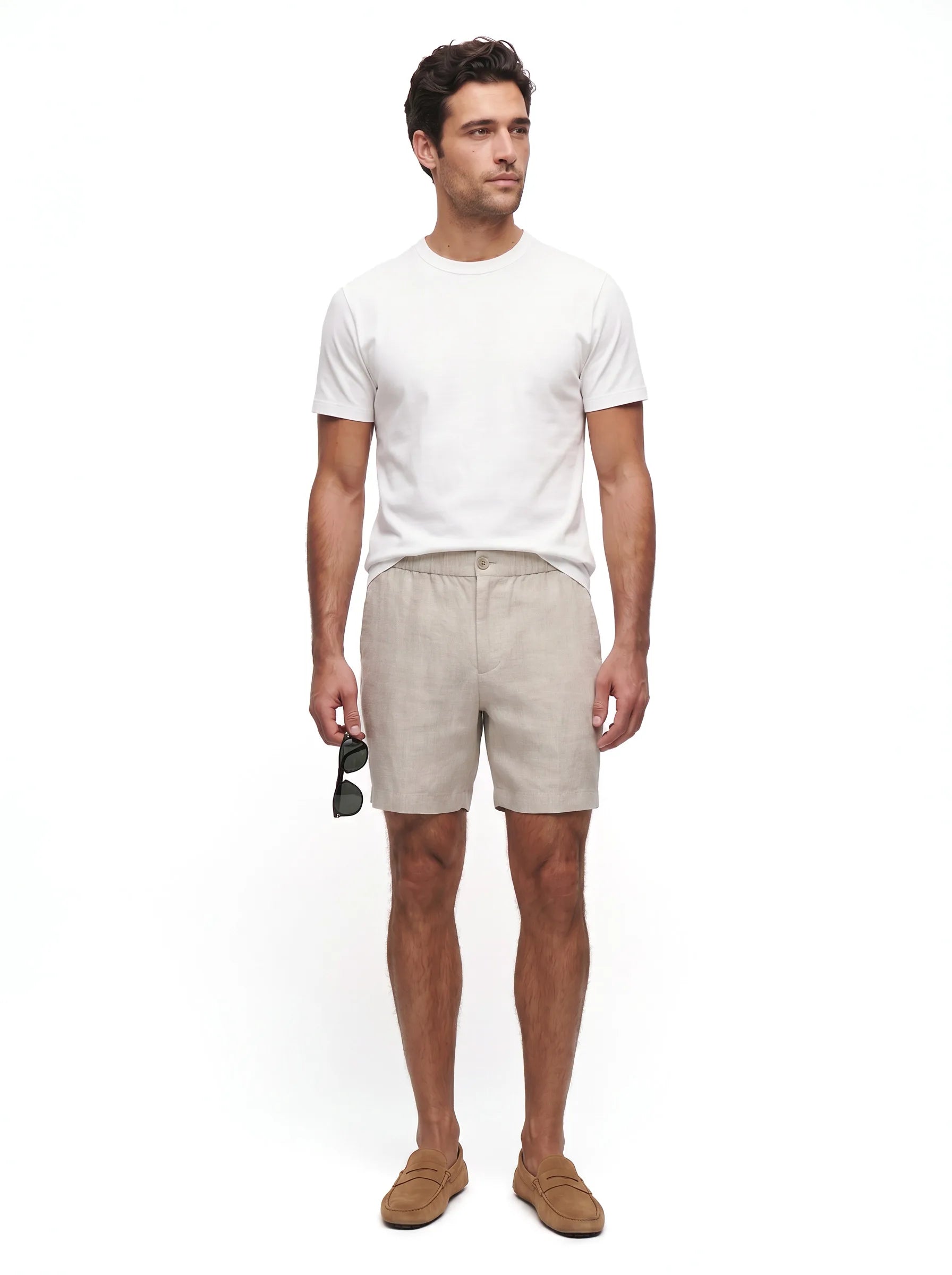100% European Linen Dress Shorts