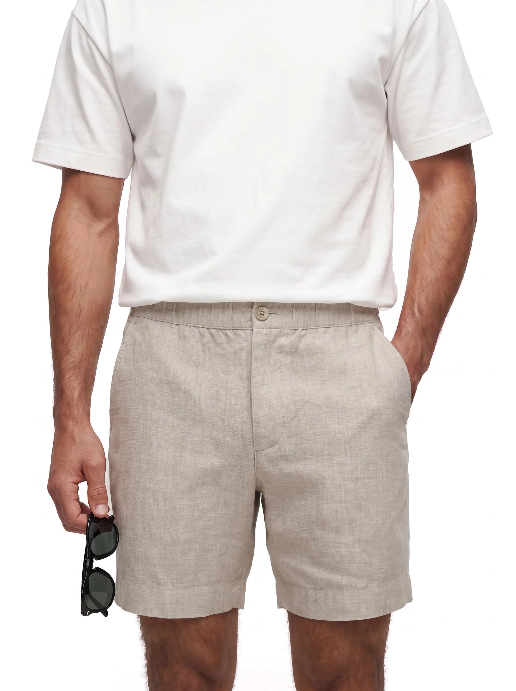 100% European Linen Dress Shorts