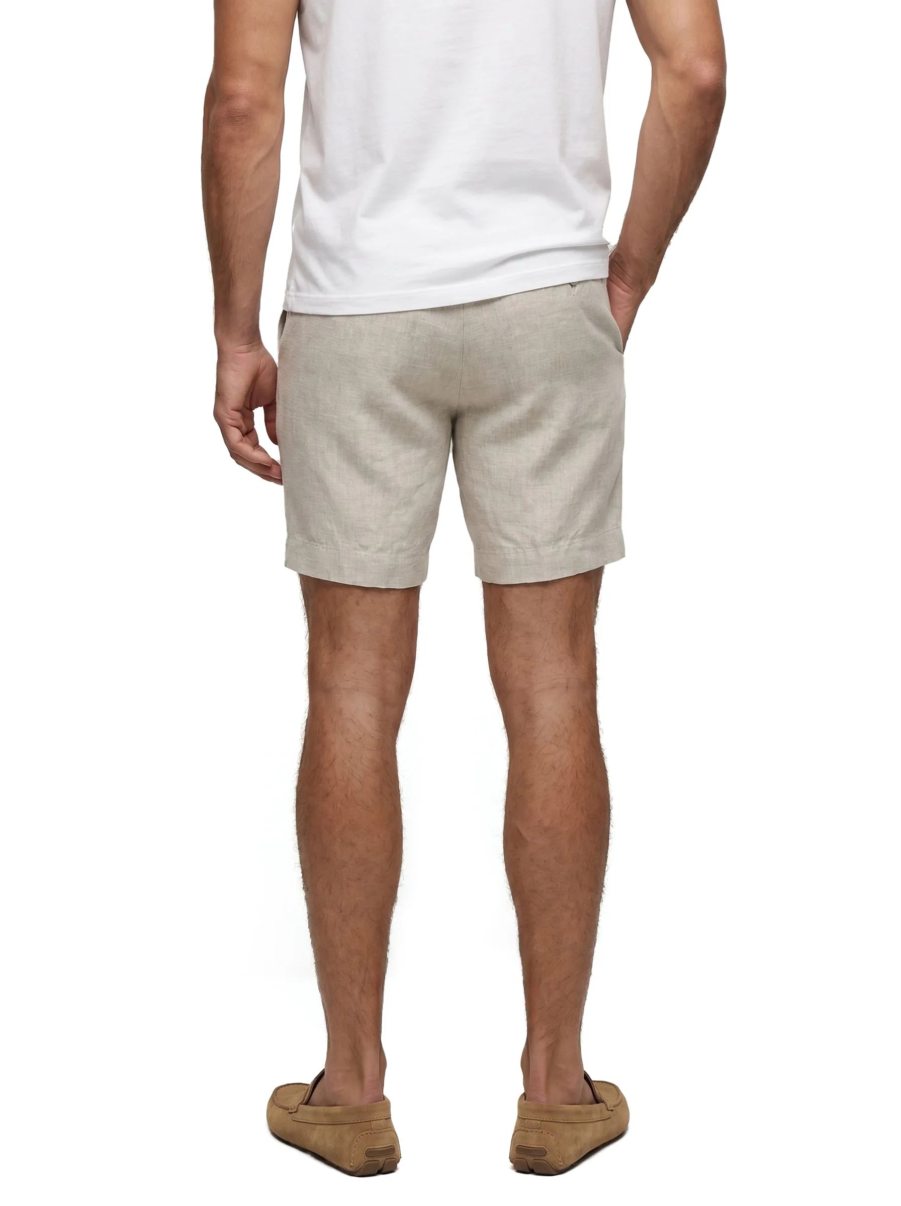 100% European Linen Dress Shorts