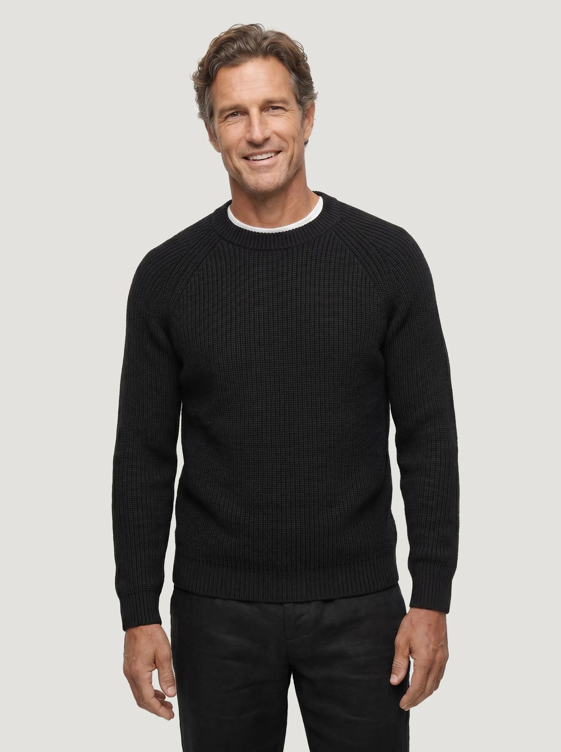 Organic Cotton Ribbed Crewneck Sweater