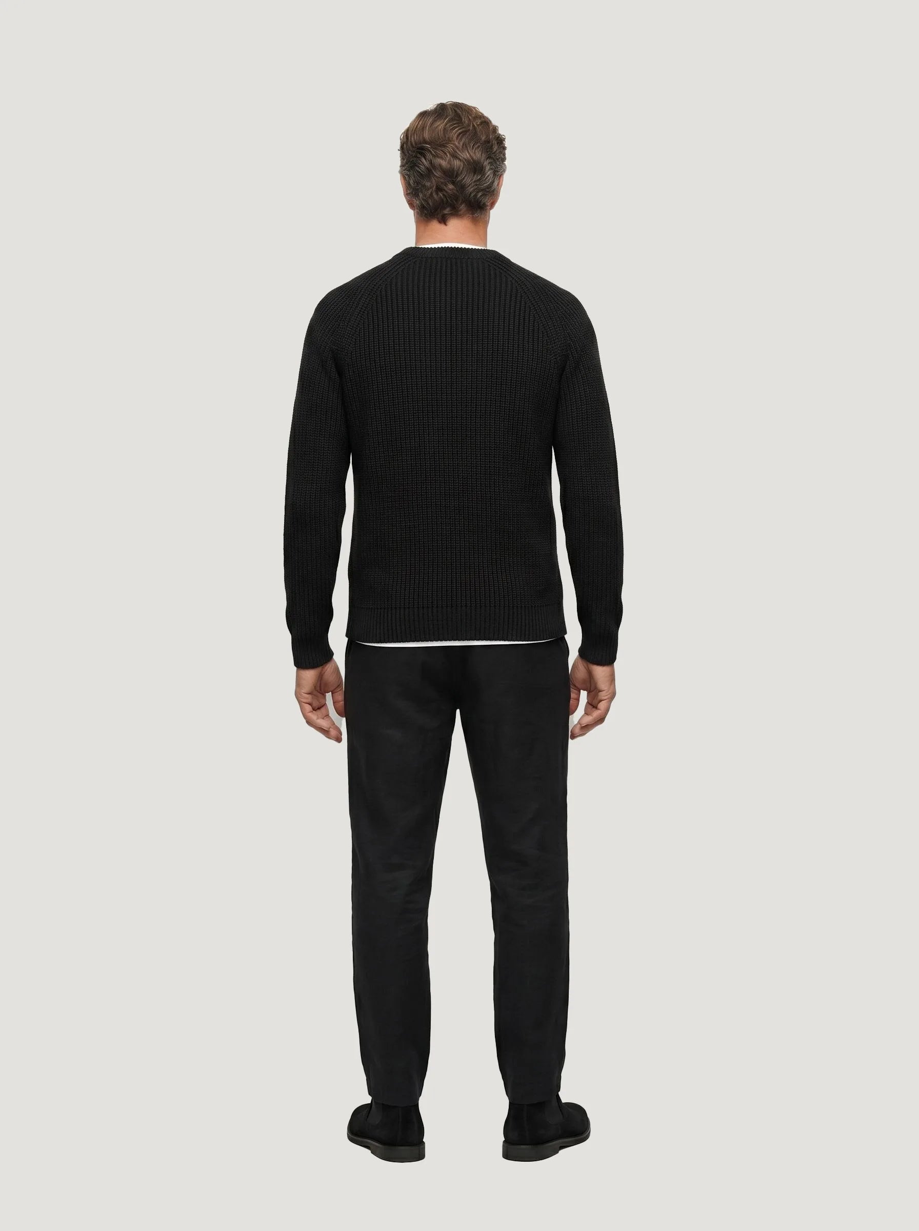 Organic Cotton Ribbed Crewneck Sweater