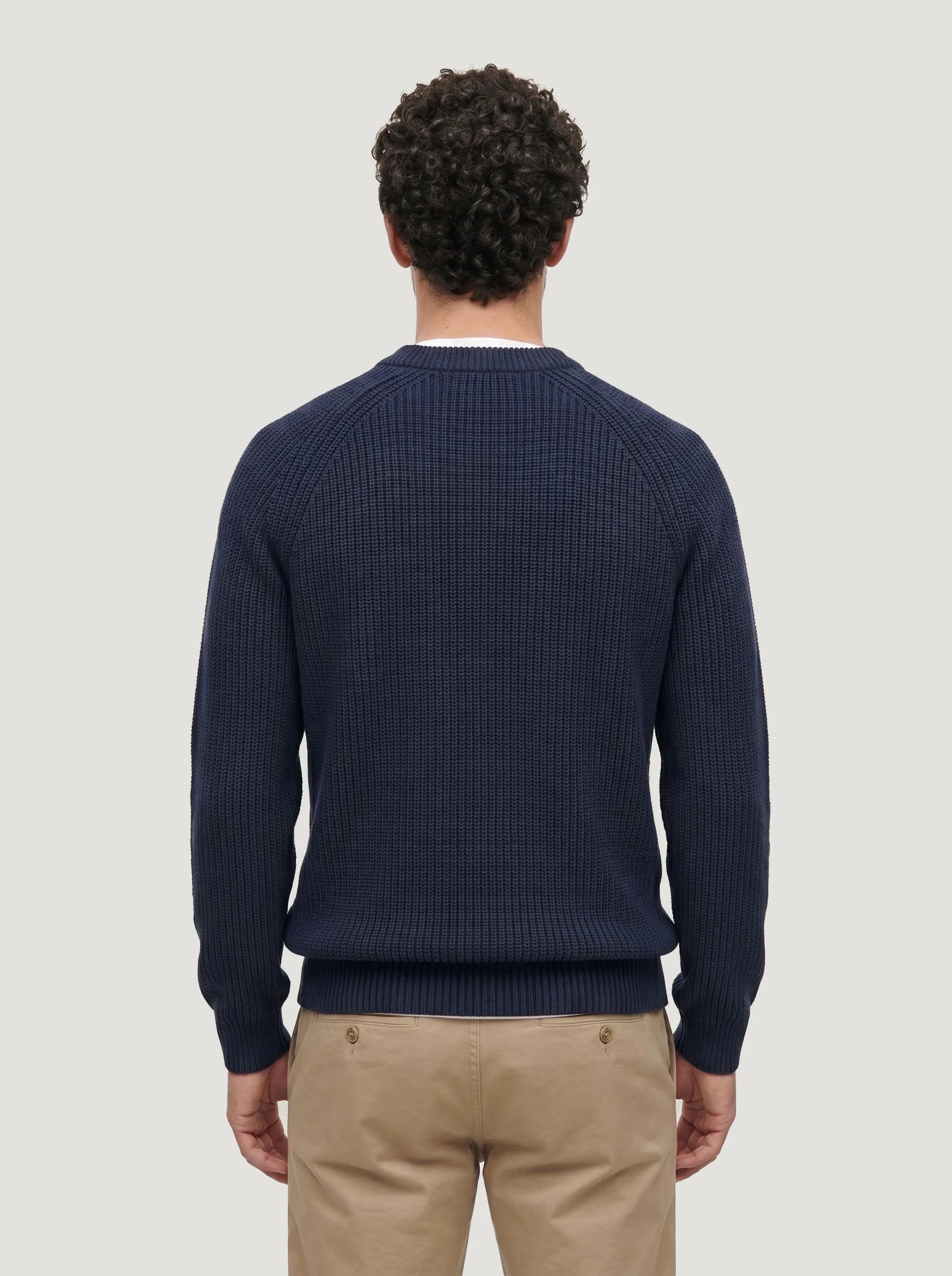 Organic Cotton Ribbed Crewneck Sweater