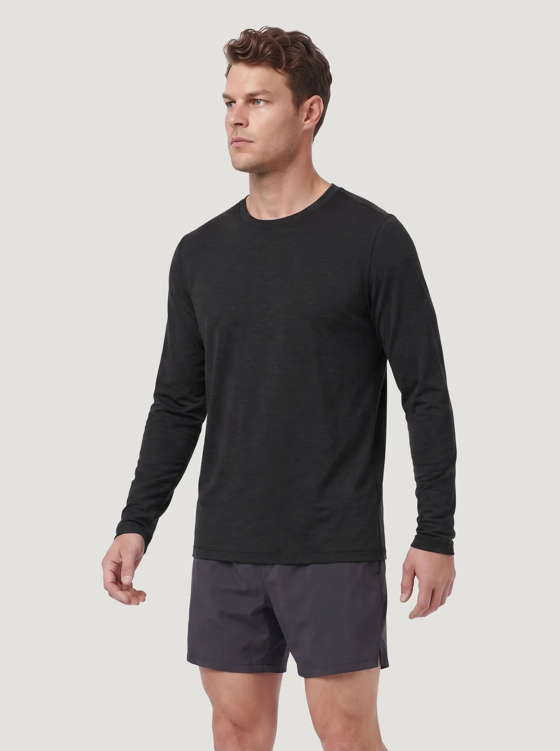 FlowBlend™ Active Langarm-Rundhalsshirt — 6er-Pack