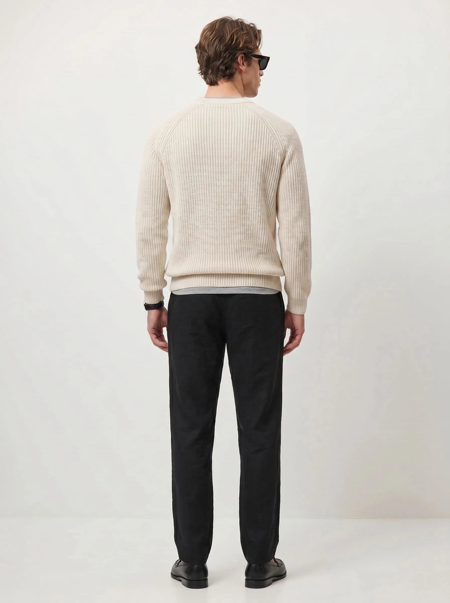 Pantalón informal de lino europeo 100%