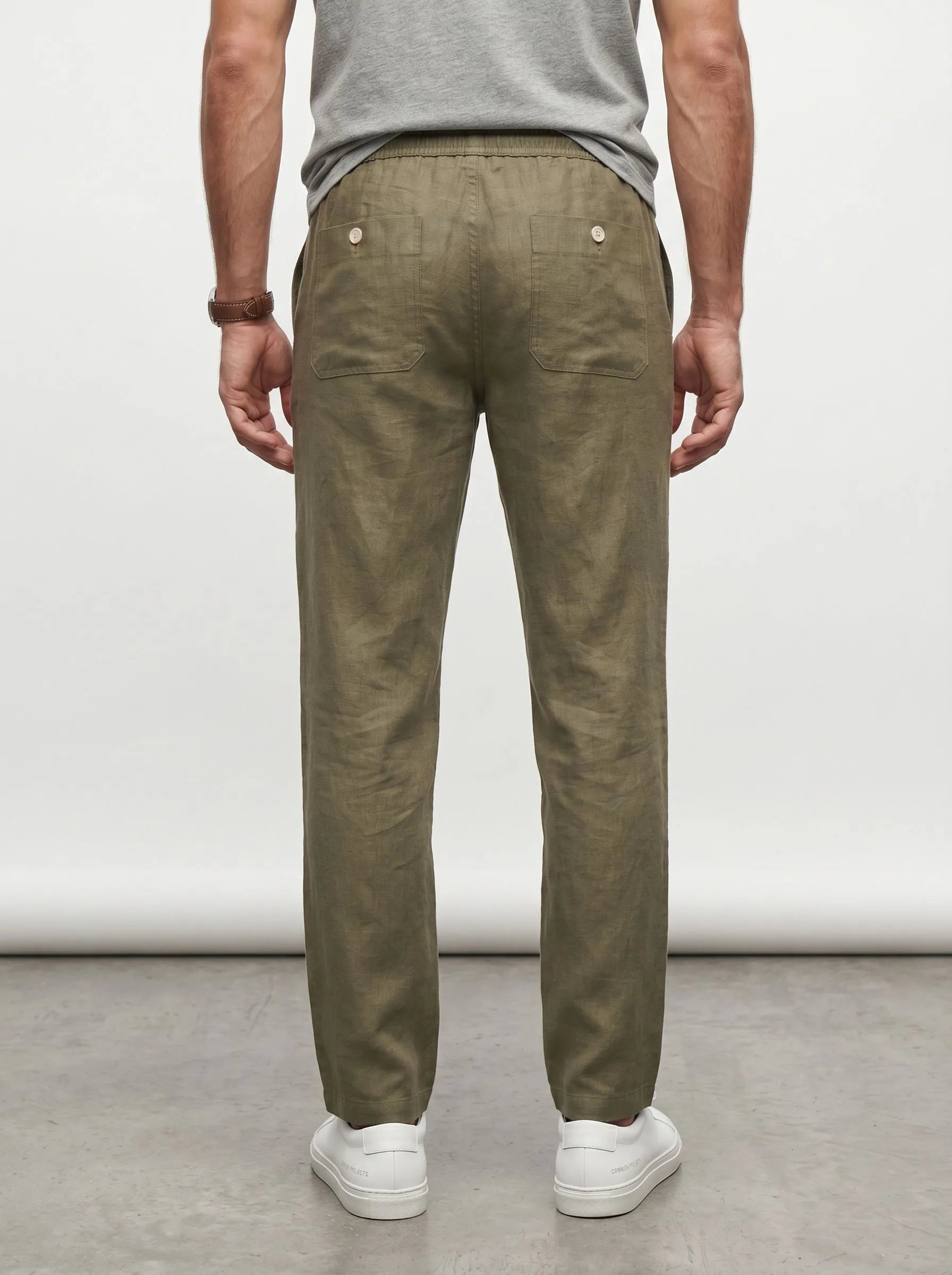 100% European Linen Drawstring Pants