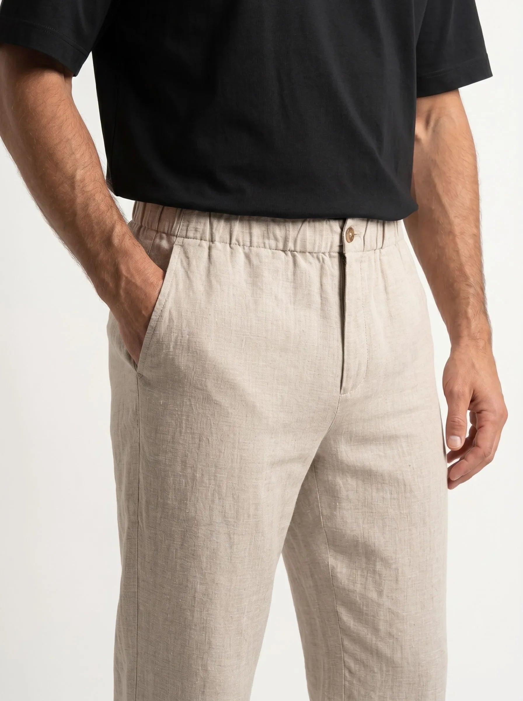 Pantalon habillé 100 % lin européen — 2-Pack