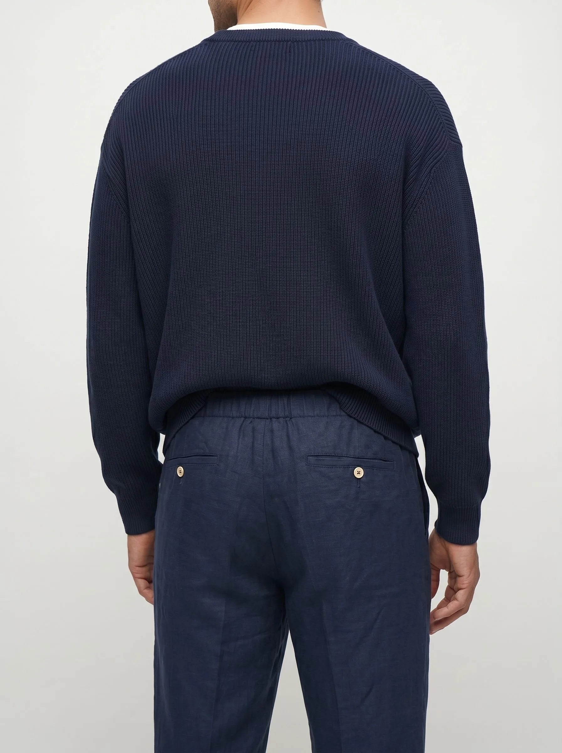 Elegante Hose aus 100 % europäischem Leinen