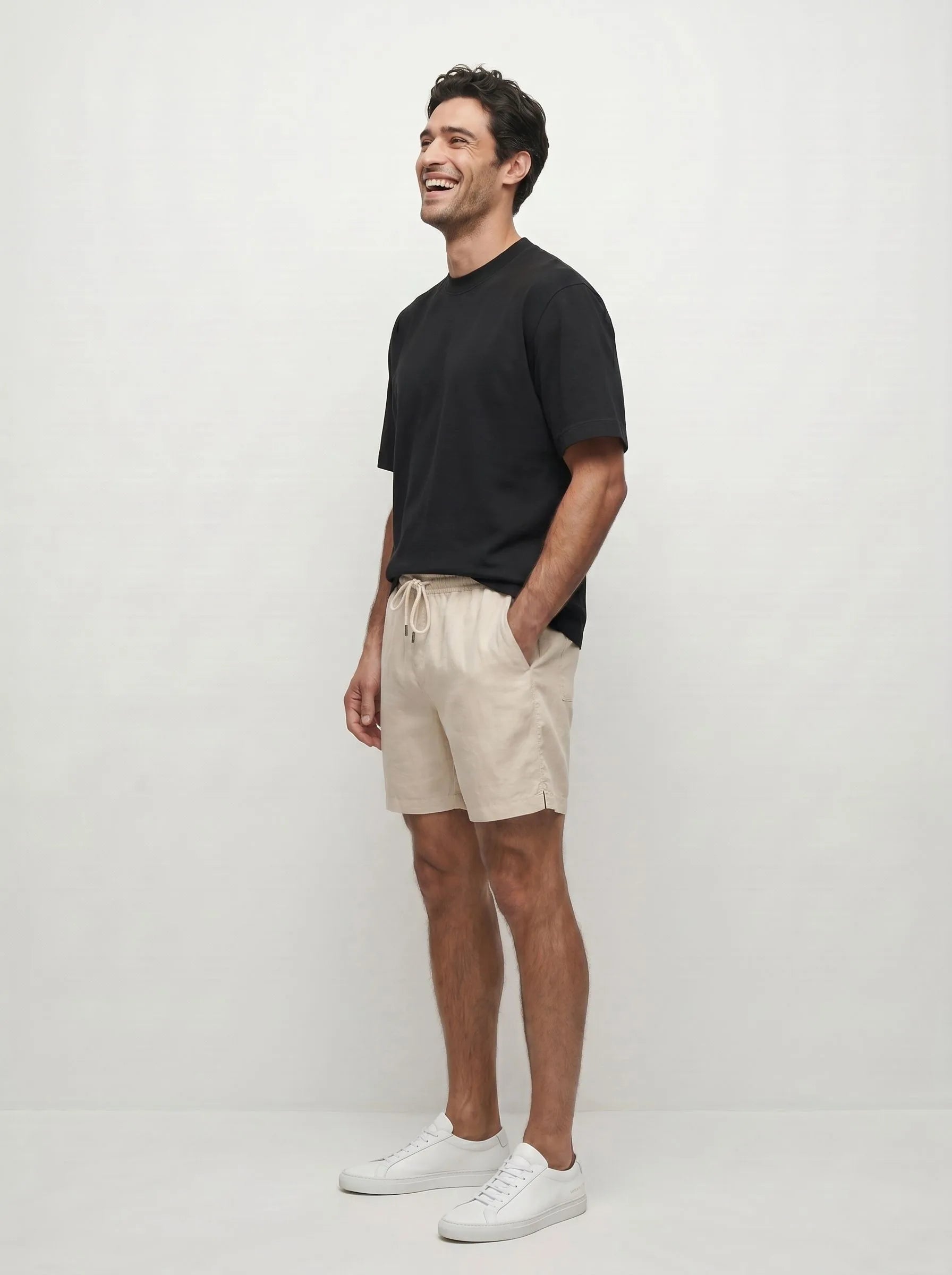 Legere Shorts aus 100 % europäischem Leinen