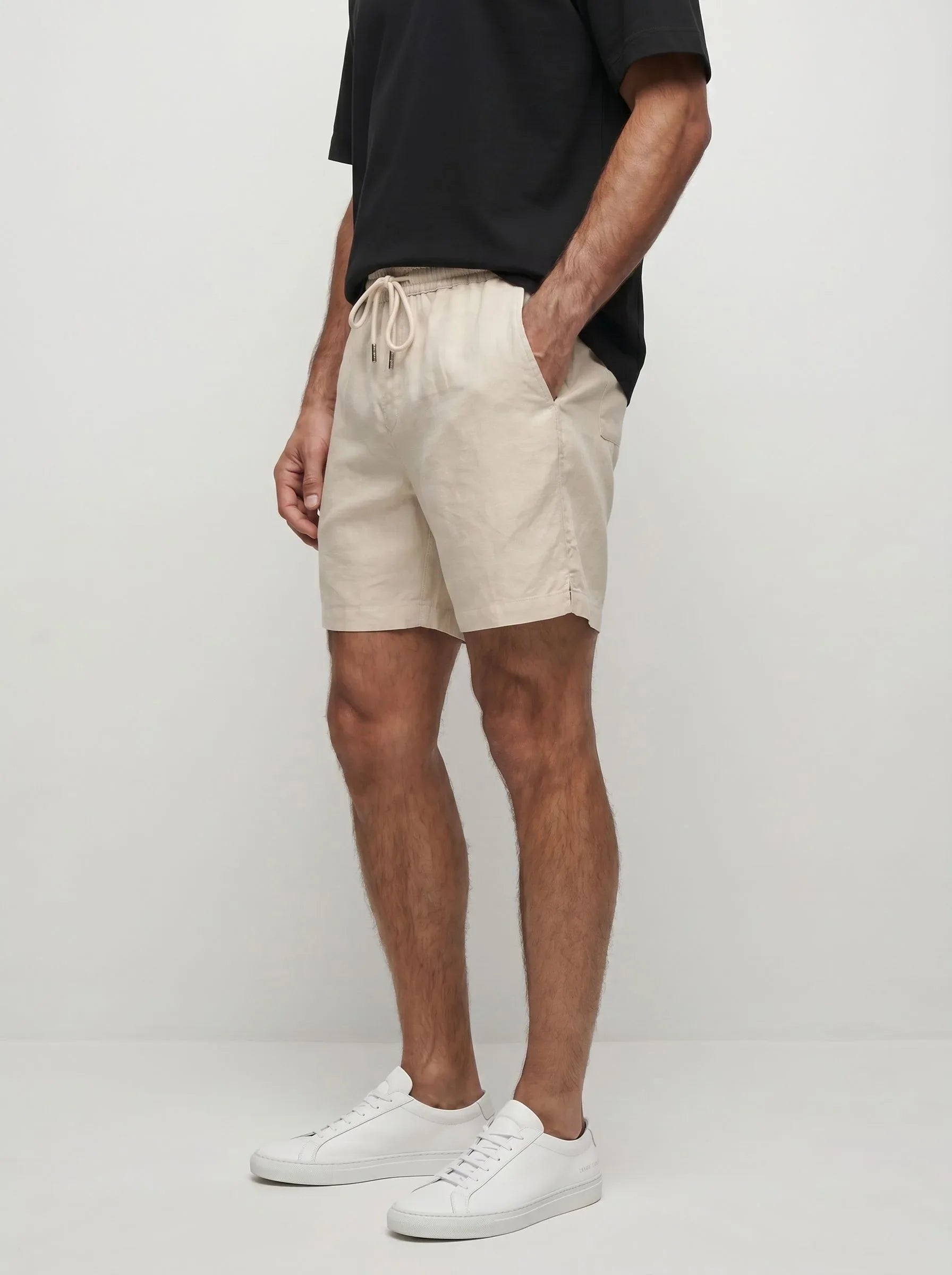 Pantaloncini casual 100% lino europeo — 2-Pack