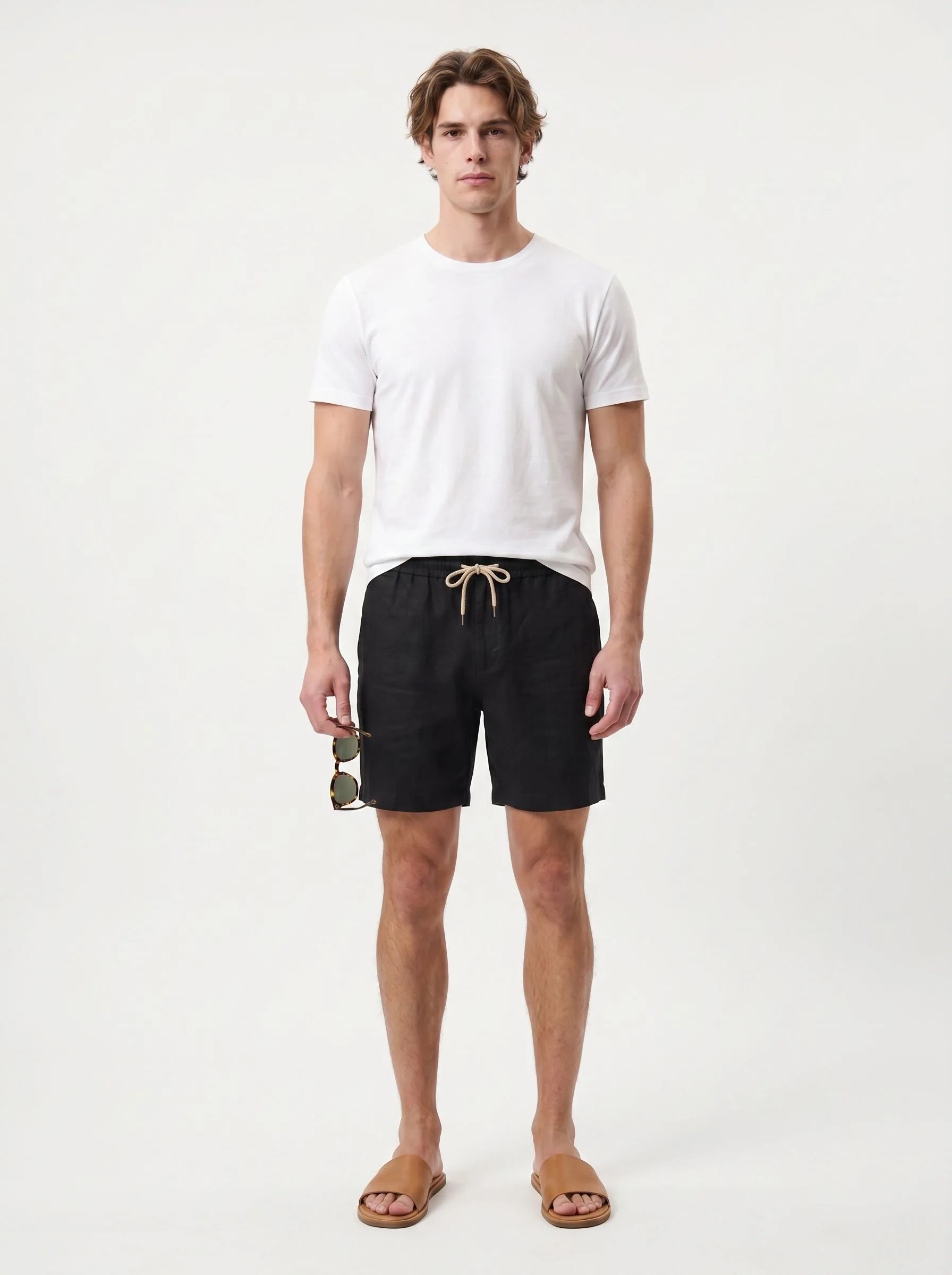 Legere Shorts aus 100 % europäischem Leinen