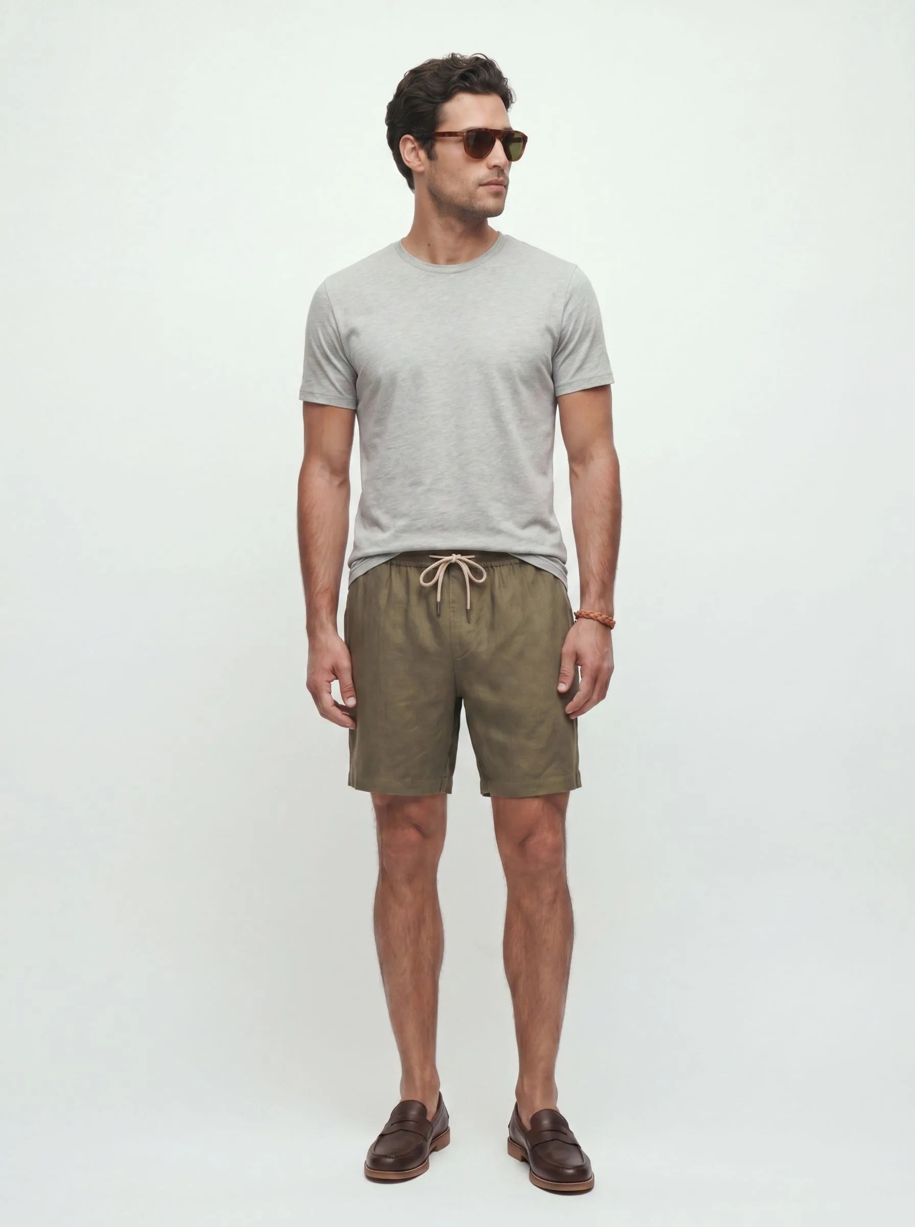 Legere Shorts aus 100 % europäischem Leinen