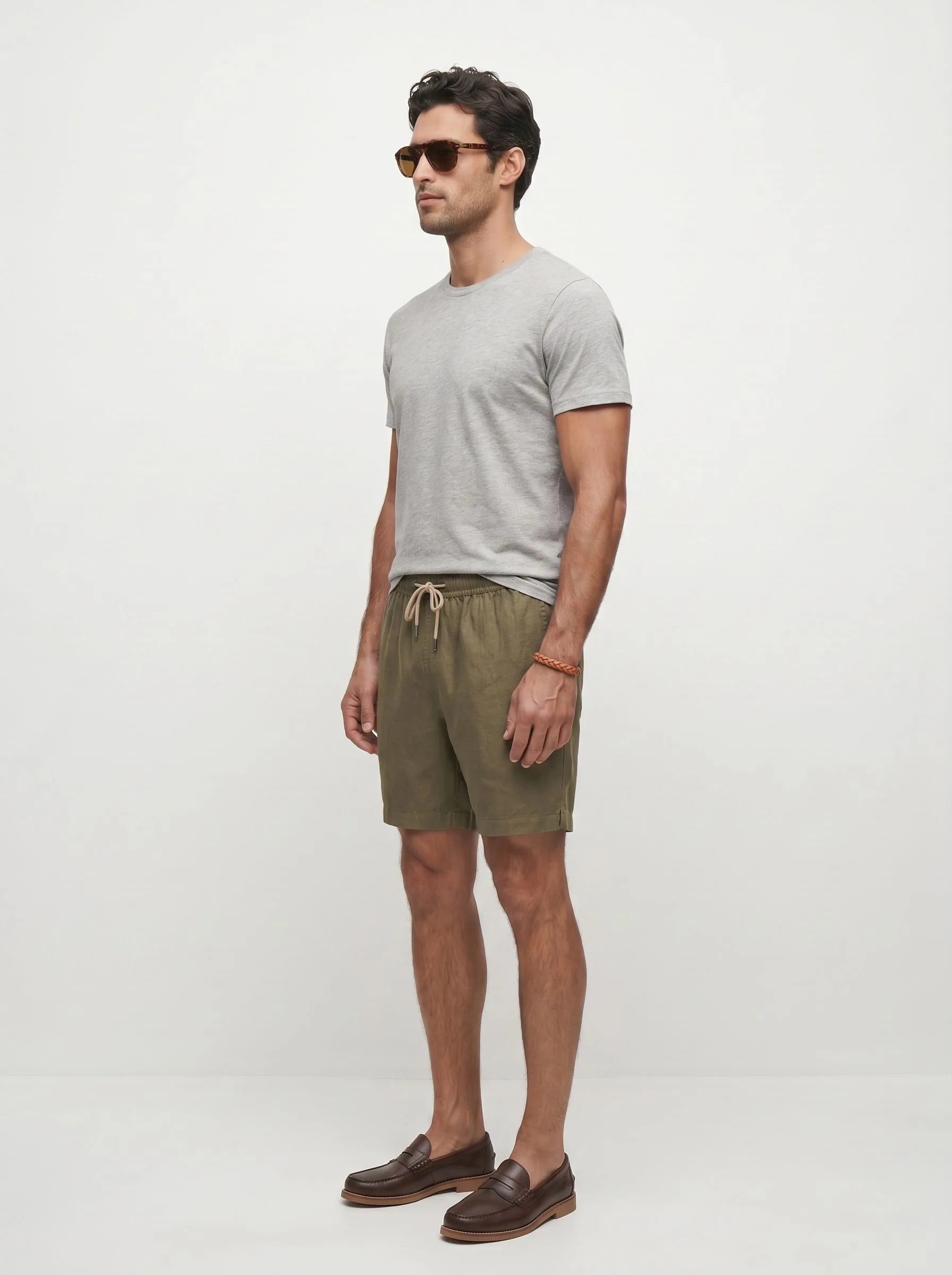 Legere Shorts aus 100 % europäischem Leinen