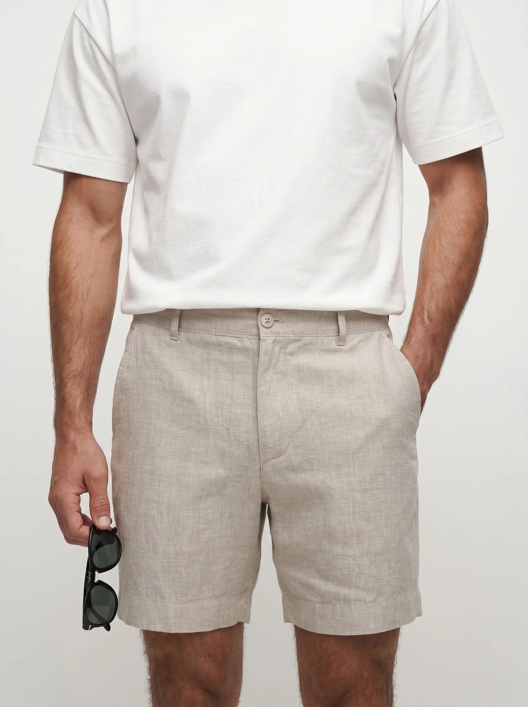 Short habillé 100 % lin européen