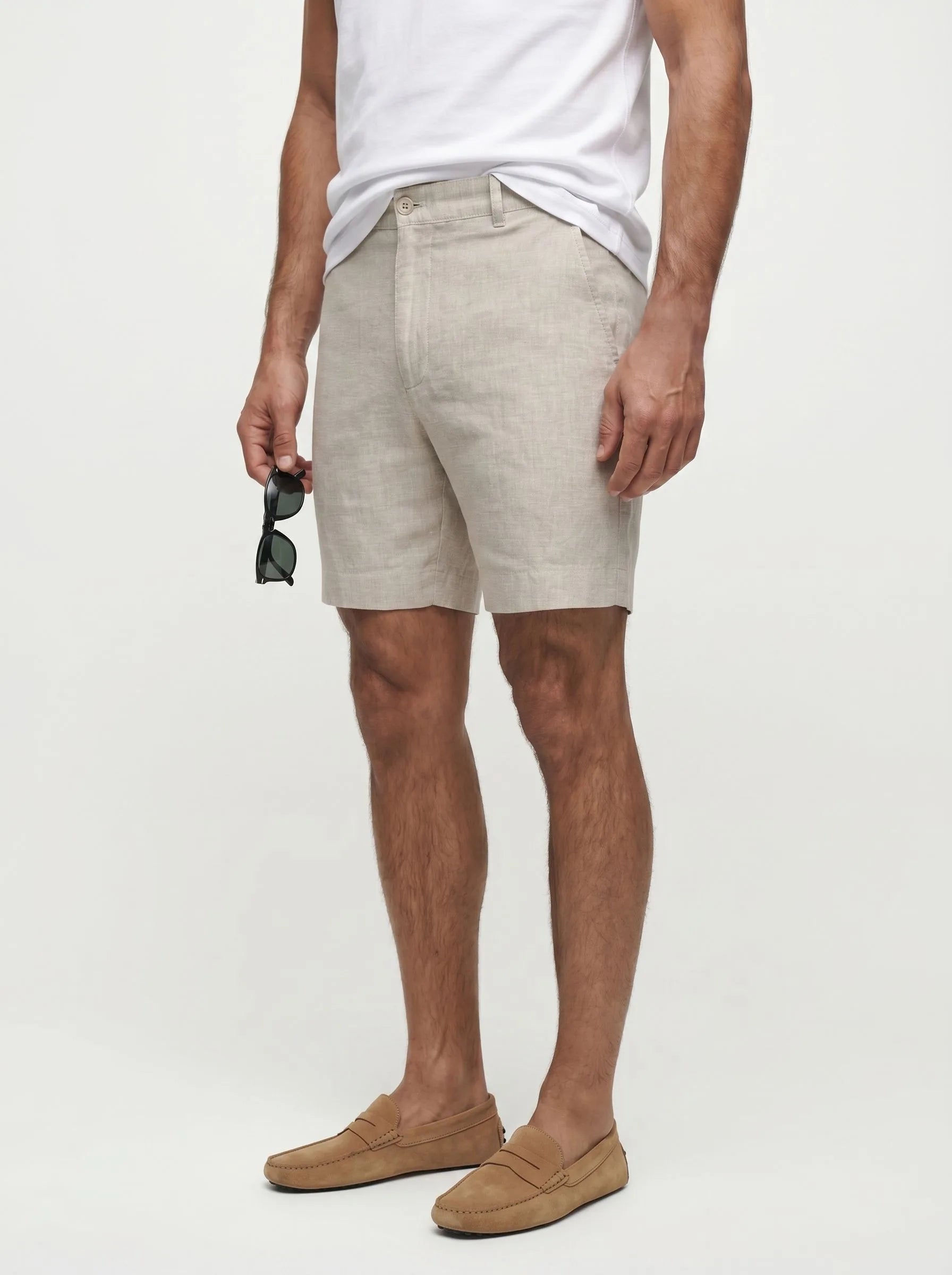 Short habillé 100 % lin européen