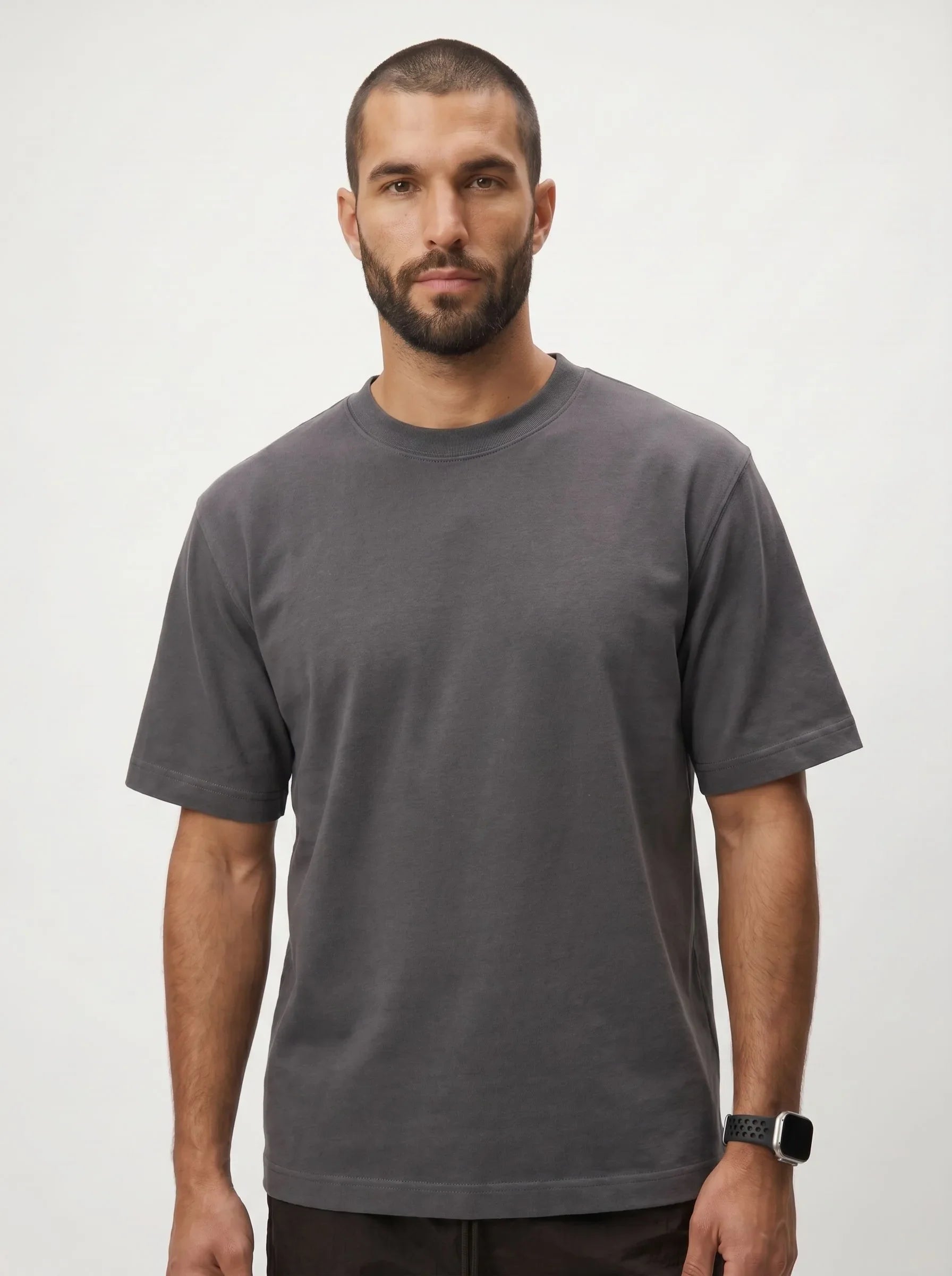T-shirt girocollo pesante 100% cotone biologico — 3-Pack
