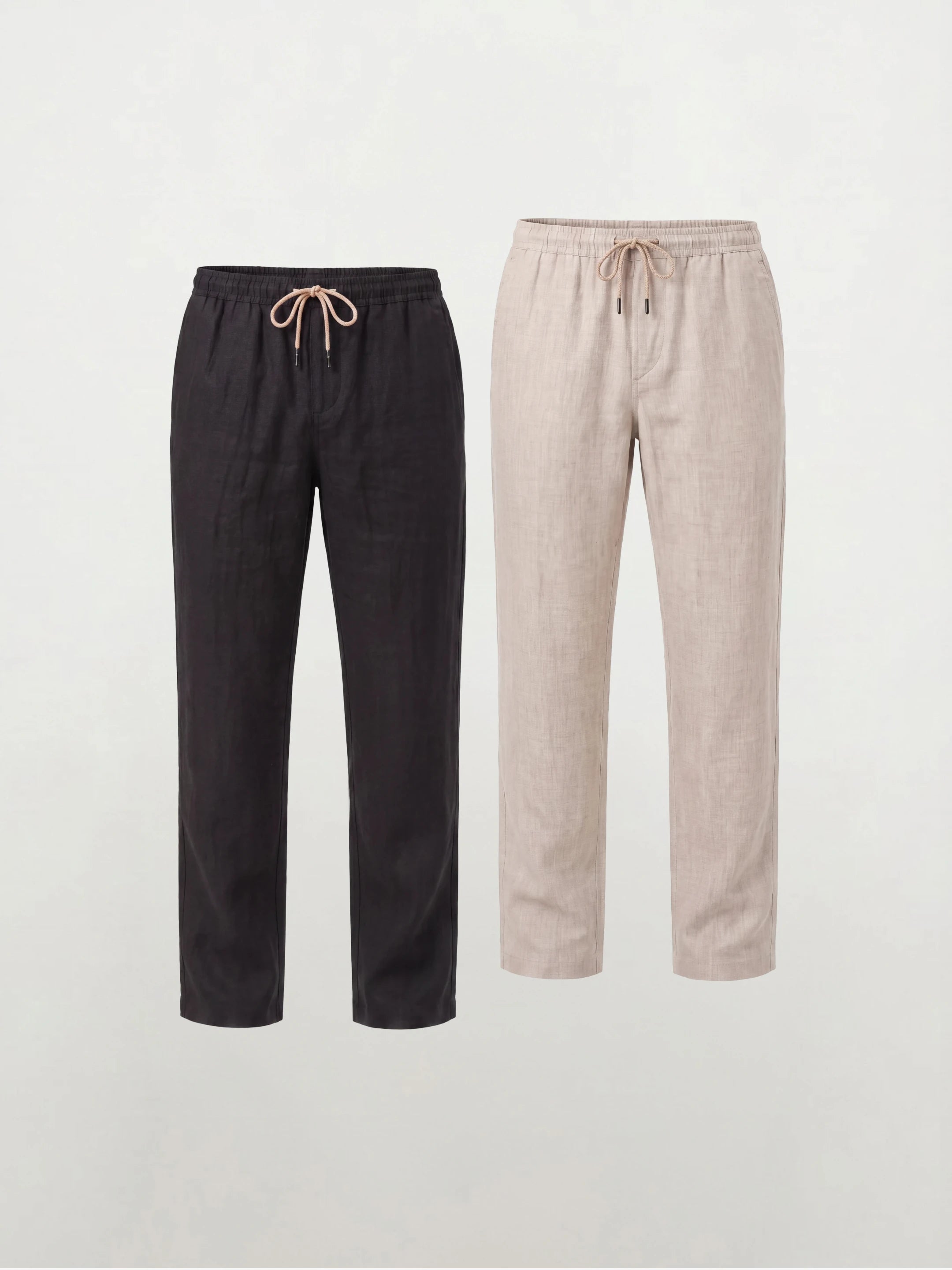 100% European Linen Casual Pants — 2-Pack