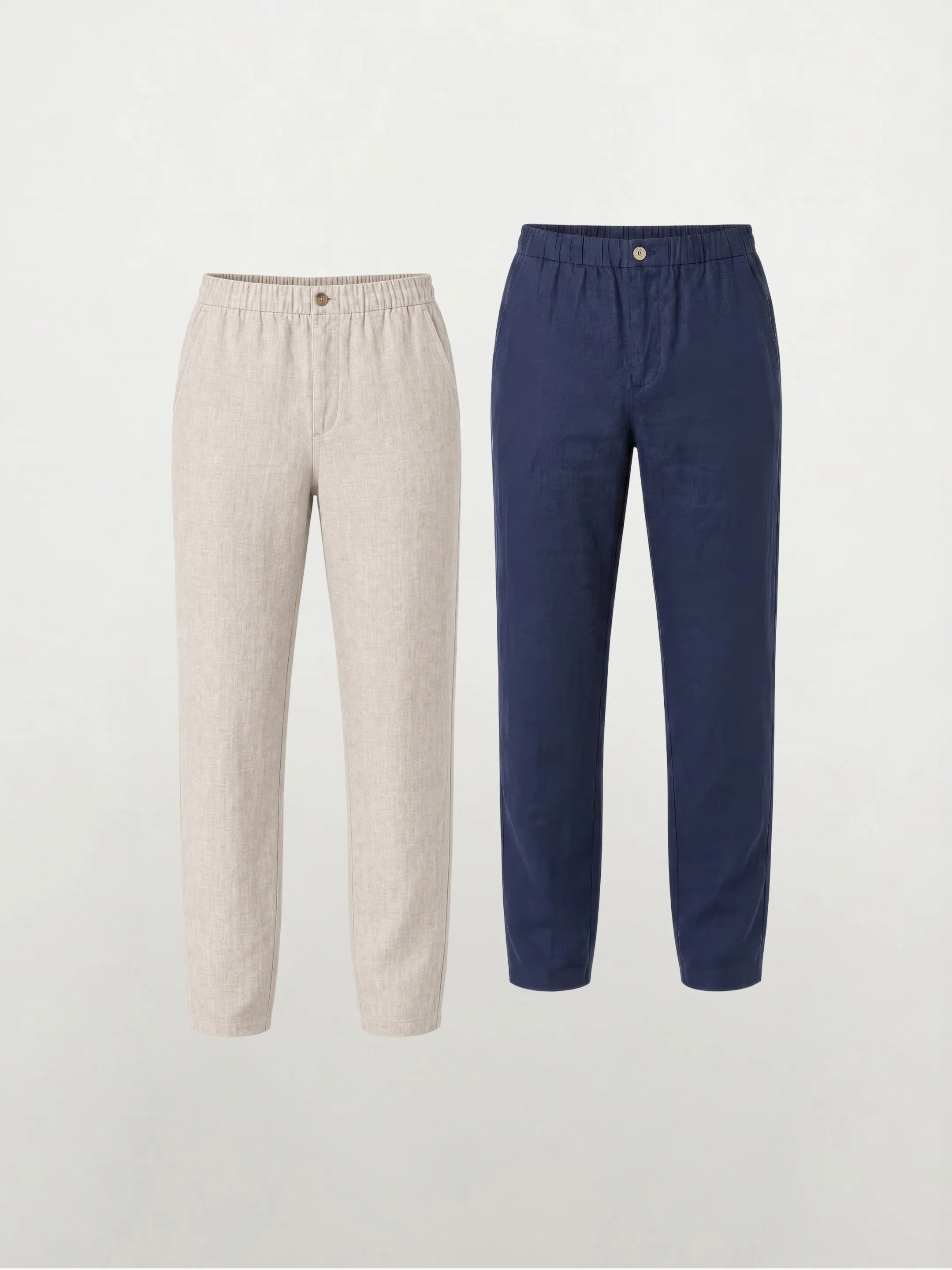 Pantalon habillé 100 % lin européen — 2-Pack