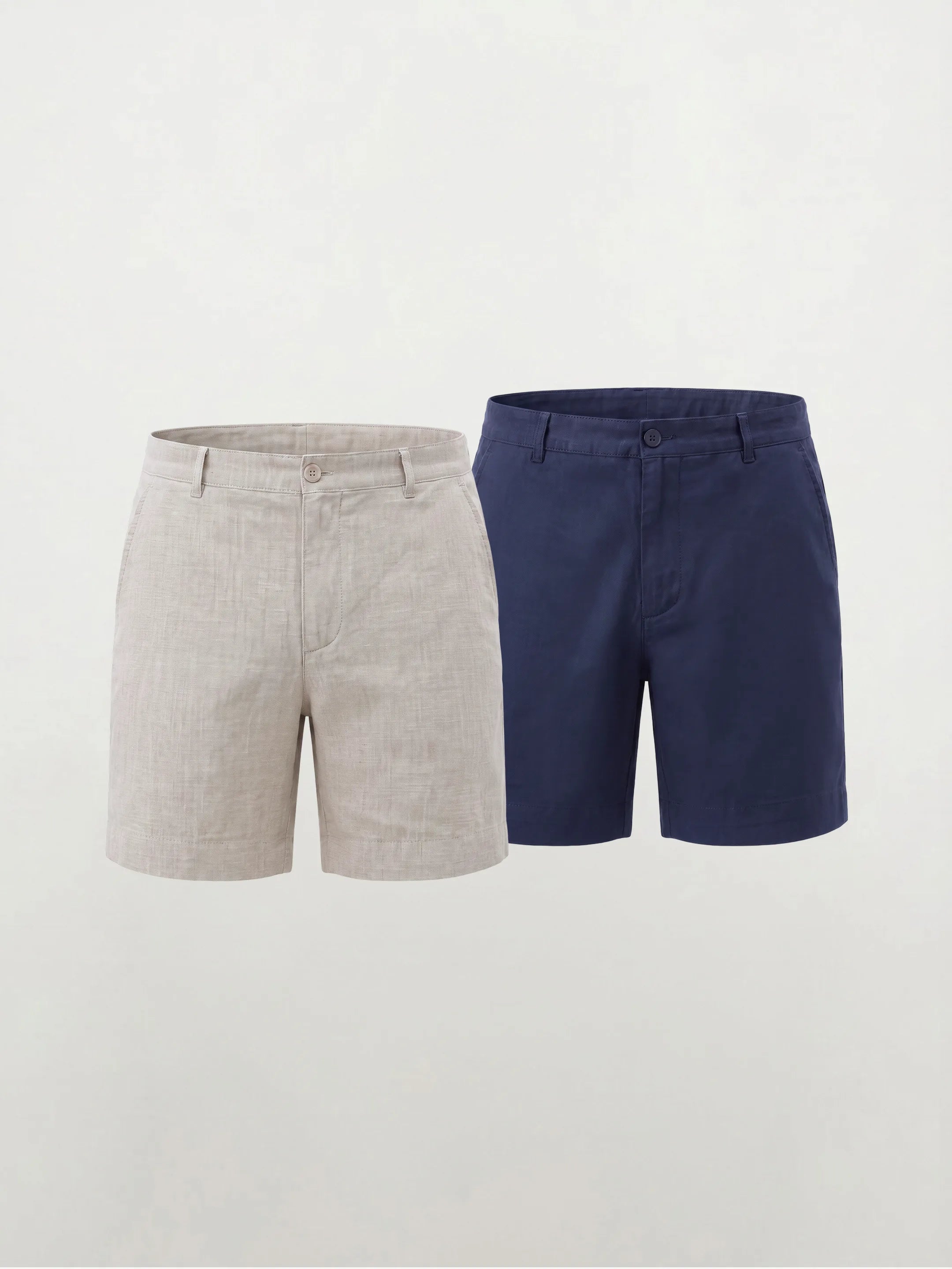 100% European Linen Dress Shorts — 2-Pack